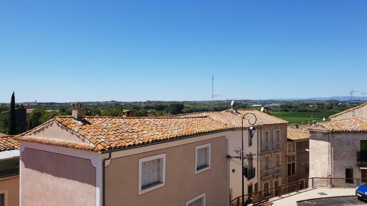 Villa Les Barons de Guers à Castelnau-de-Guers Extérieur photo